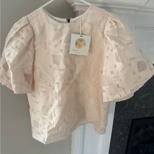 Marie Oliver Blush Textured Women's Blouse